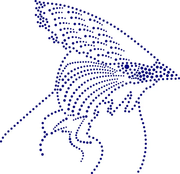 Punkt Vogel Symbol Für Web Vektorillustration — Stockvektor