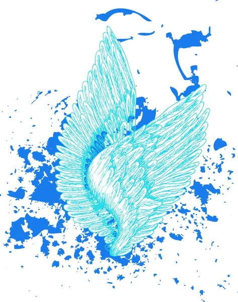 Wings Icon Vector Illustration — ストックベクタ