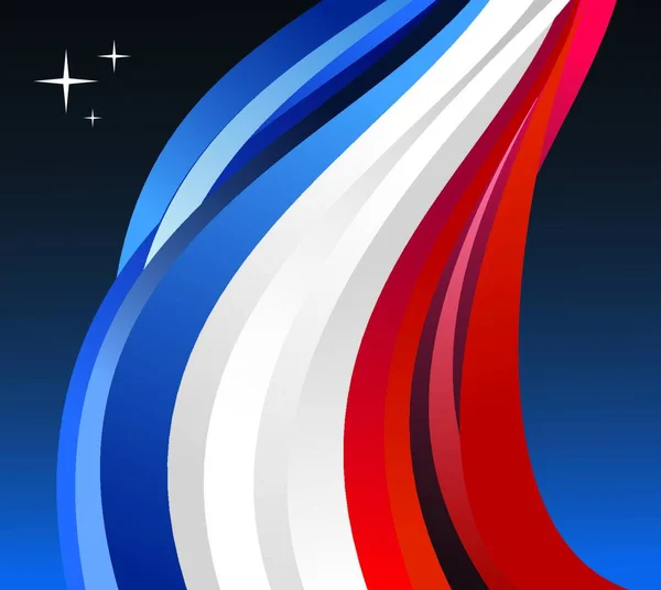 Francia Bandera Ilustración Vector Ilustración — Vector de stock