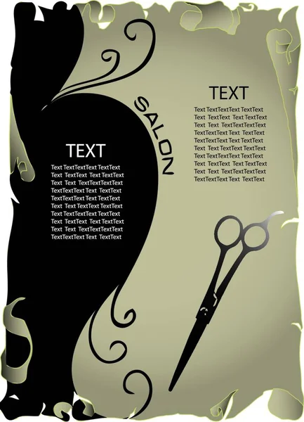 Beauty Salon Graphic Vector Illustration — Stock Vector