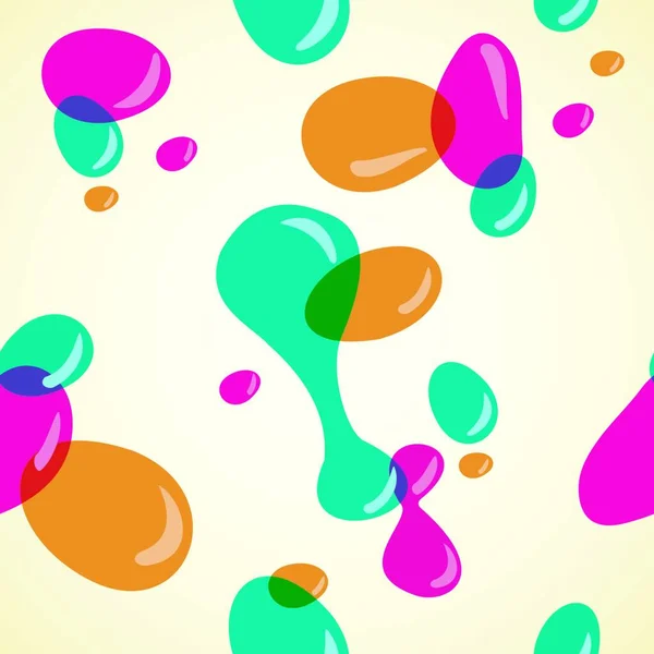 Colores Burbujas Patrón Vector Ilustración — Vector de stock