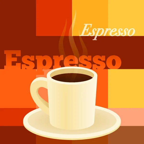 Tasse Espresso Vektor Illustration — Stockvektor