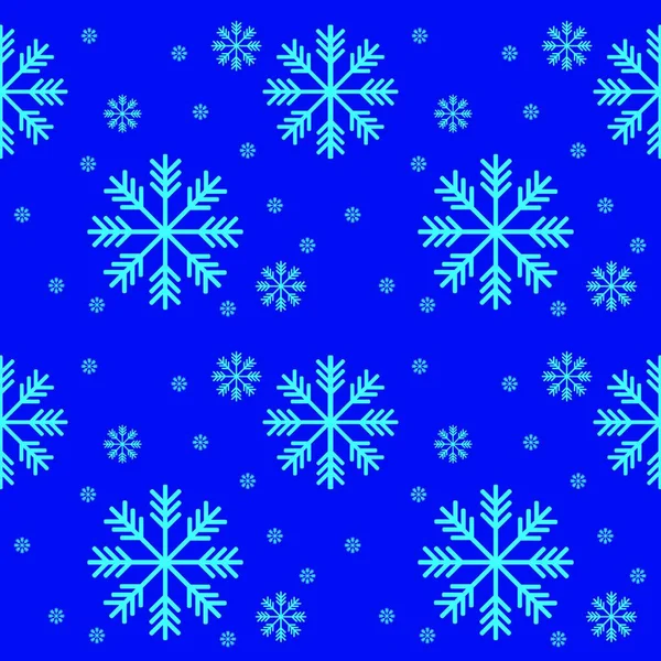 Modello Fiocco Neve Colorato Illustrazione Vettoriale — Vettoriale Stock