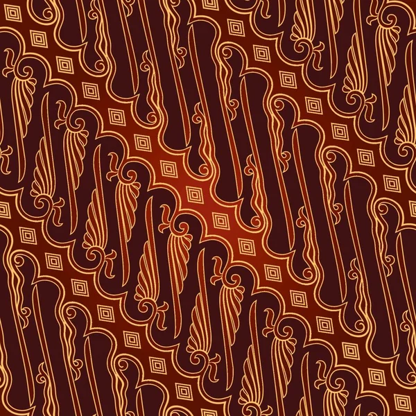 Ilustración Vectores Sin Costura Batik Pattern — Vector de stock