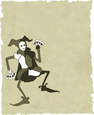 Joker 'in vektör modern illüstrasyonu