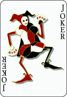 Joker 'in vektör modern illüstrasyonu