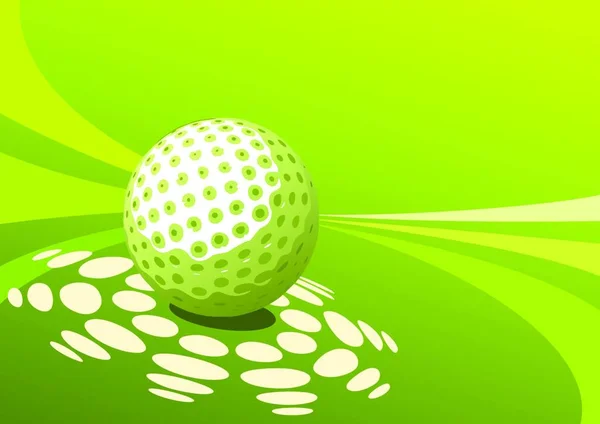 Golf Tasarımı Renkli Vektör Çizimi — Stok Vektör