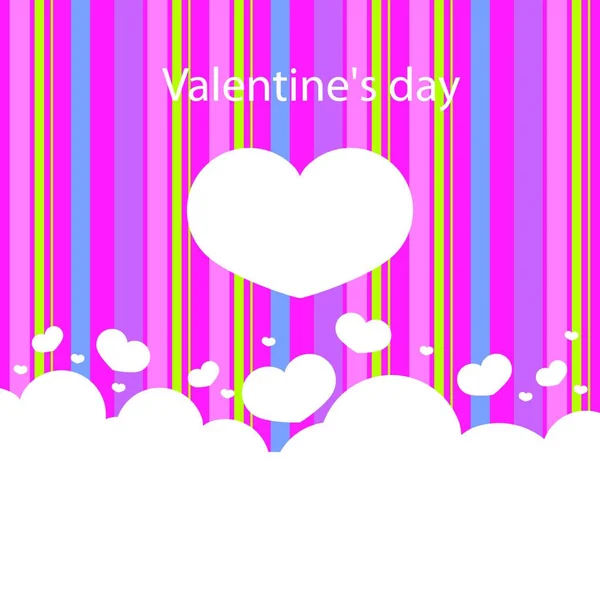 Fond Jour Valentine Illustration Vectorielle Colorée — Image vectorielle