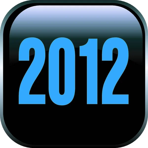 2012 Yeni Yıl Vektör Illüstrasyonu — Stok Vektör