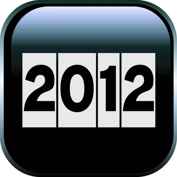 2012 Νέο Έτος Διανυσματική Απεικόνιση — Διανυσματικό Αρχείο
