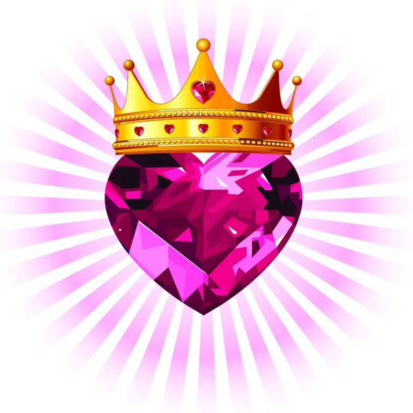 Символ Любові Шаблон Листівки День Святого Валентина Ілюстрація Серця — стоковий вектор