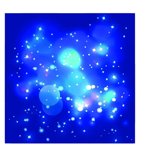 Ciel Nocturne Avec Des Étoiles Scintillantes — Image vectorielle