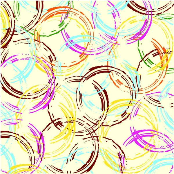 Illustration Grunge Circles Background — Stock Vector