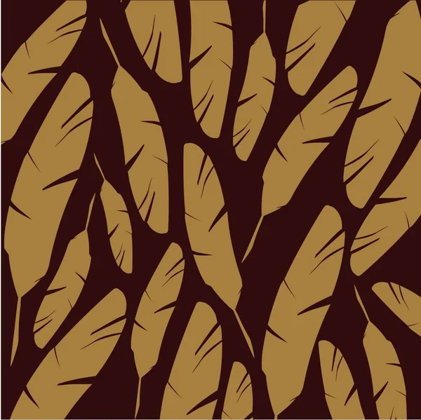 Plumes Crème Sur Fond Chocolat — Image vectorielle