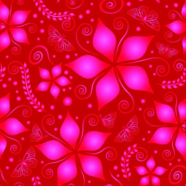 赤い色の模様のイラスト — ストックベクタ