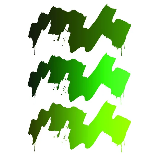 Illustration Den Gröna Stänkfärgen — Stock vektor