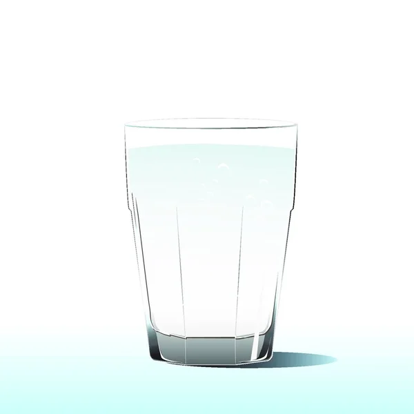 Illustratie Van Het Glas Water — Stockvector