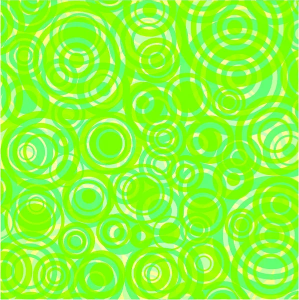 Vert Rétro Cercles Fond — Image vectorielle