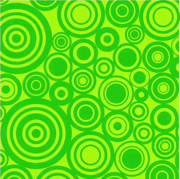 Retro Grüne Kreise Hintergrund — Stockvektor