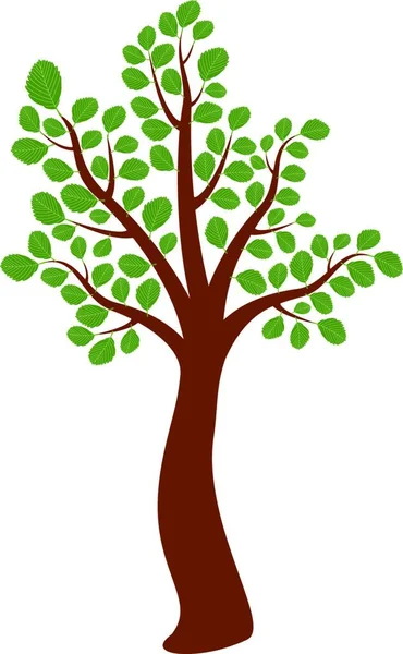 Umělecký Nápis Stromu Vektorová Ilustrace — Stockový vektor