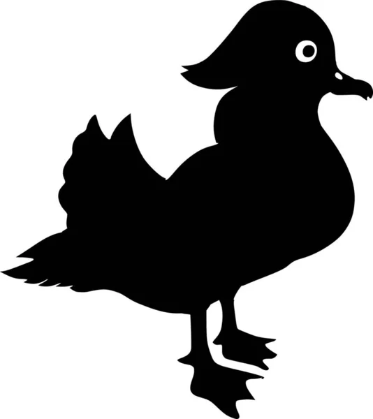 Illustration Mandarin Duck — Stock Vector