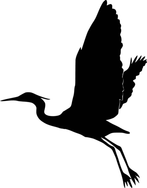 Illustration Heron — Stock Vector