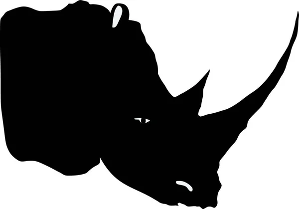Illustrazione Del Rinoceronte — Vettoriale Stock