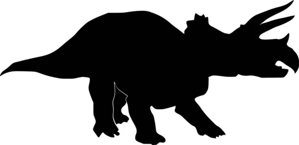 Illustrazione Del Triceratopo — Vettoriale Stock