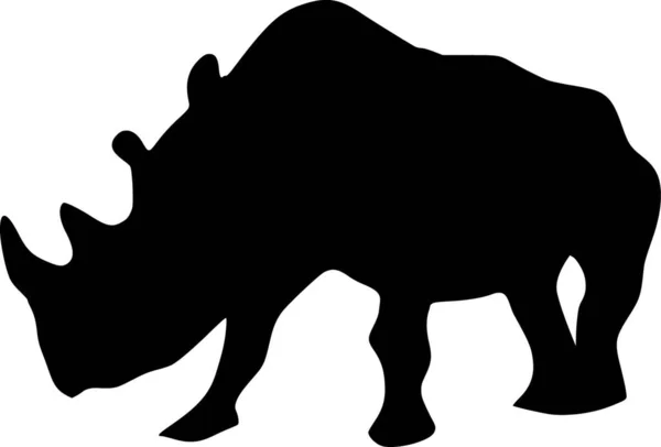 Illustrazione Del Rinoceronte — Vettoriale Stock