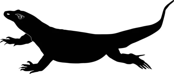 Απεικόνιση Του Δράκου Komodo — Διανυσματικό Αρχείο