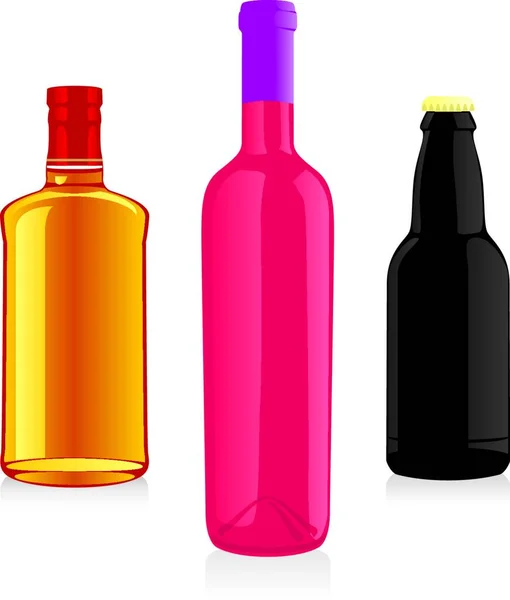 Алкогольная Веб Иконка Простой Дизайн — стоковый вектор