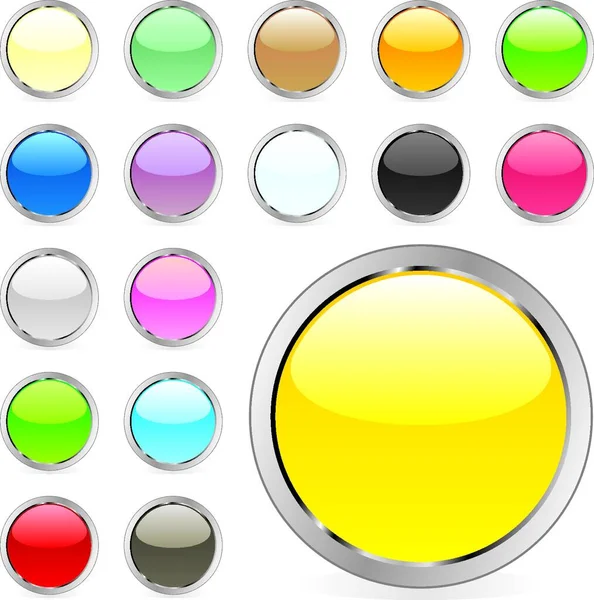 Illustration Vector Web Buttons — Stock Vector