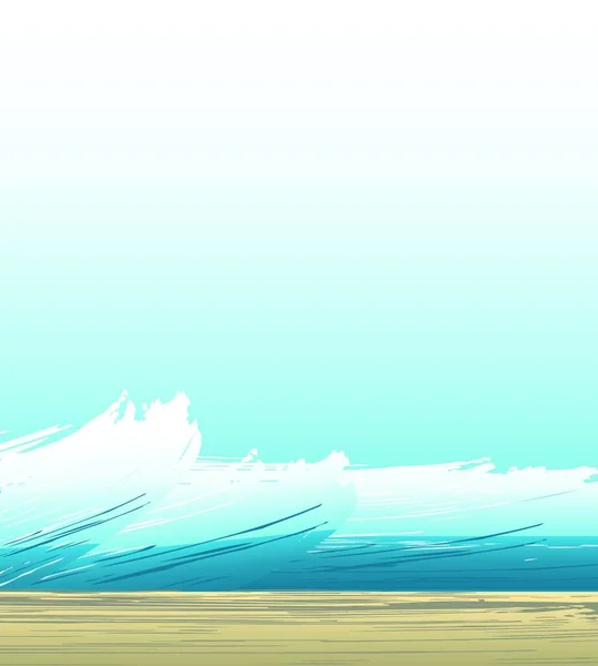 波ベクトルイラストによるスピリチュアル背景 — ストックベクタ