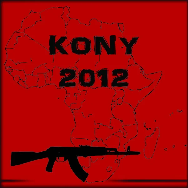 Kony 2012 Vektor Illustration — Stock vektor