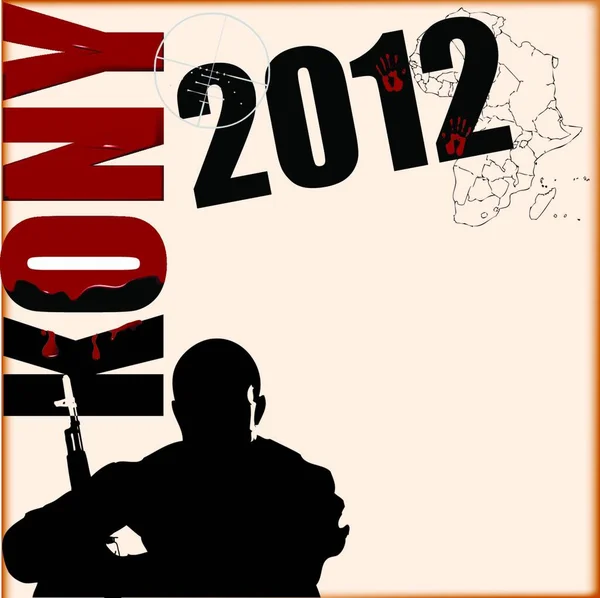 Kony 2012 Ilustração Vetorial Gráfica — Vetor de Stock