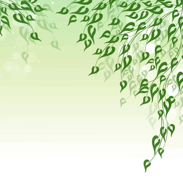 Spring Green Graphic Vector Illustration — Stock Vector