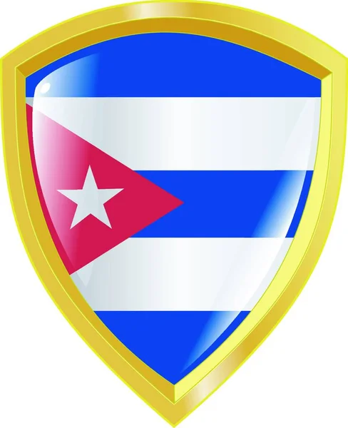 Emblem Cuba Vector Illustration — Stock Vector