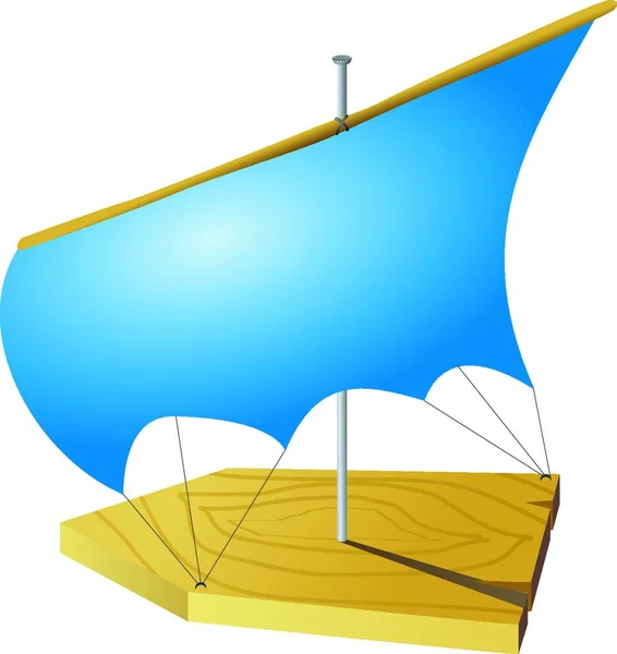 Łódka Dla Dzieci Ilustracja Wektora — Wektor stockowy