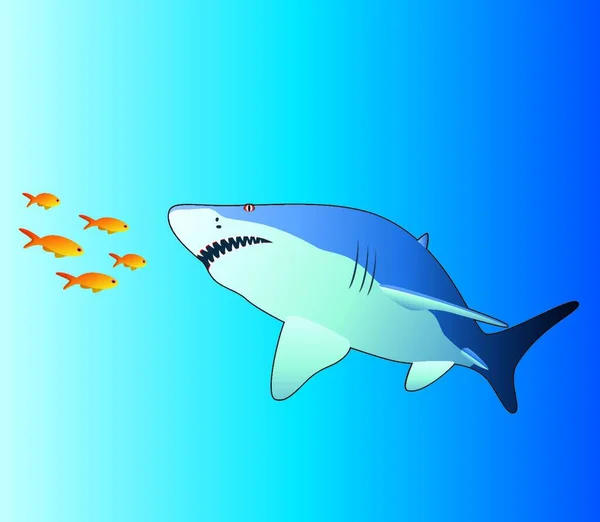Tropical Fish Vector Illustration — Stock Vector