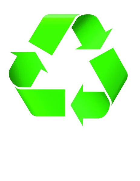 Symbol Für Recycling Zeichen Illustration Zum Umweltschutz — Stockvektor