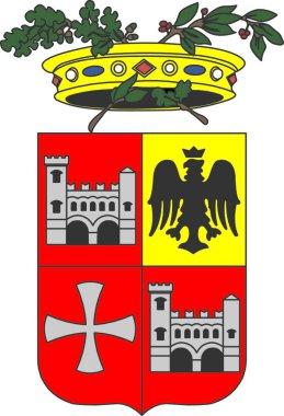 Ascolipiceno prov coa, grafik vektör illüstrasyonu