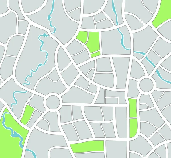 Vektor Illustration Stadtplan — Stockvektor
