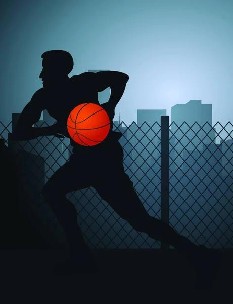 篮球运动员 矢量图 — 图库矢量图片
