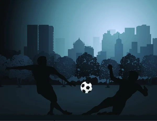 Fútbol Moderno Vector Ilustración — Vector de stock