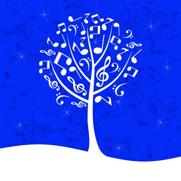 Καλλιτεχνικό Πανό Δέντρο Διανυσματική Απεικόνιση — Διανυσματικό Αρχείο