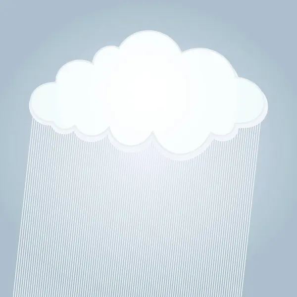 Ilustrace Vektoru Ikony Cloudu — Stockový vektor