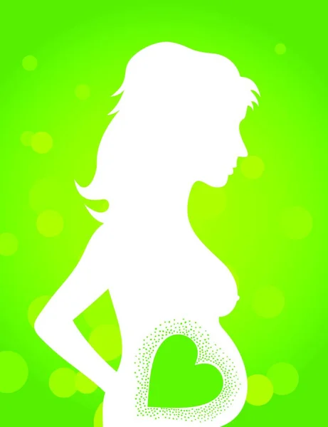 Εικονογράφηση Φορέας Έγκυος Κοπέλα — Διανυσματικό Αρχείο