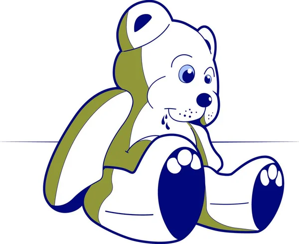 Іграшка Плюшевого Ведмедя Векторні Ілюстрації — стоковий вектор