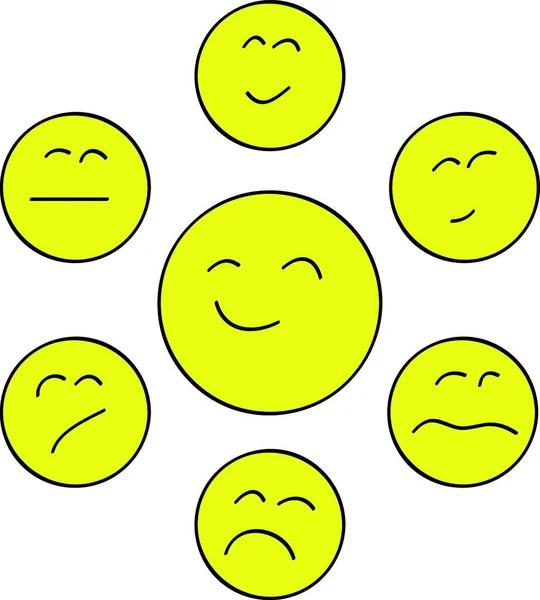 Ikona Emoticon Kolorowy Wektor — Wektor stockowy