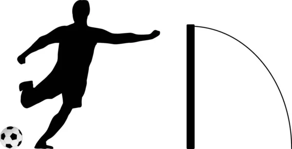 Ποδόσφαιρο Παίκτης Πρότυπο Διάνυσμα Για Σχεδιασμό Ιστοσελίδων — Διανυσματικό Αρχείο